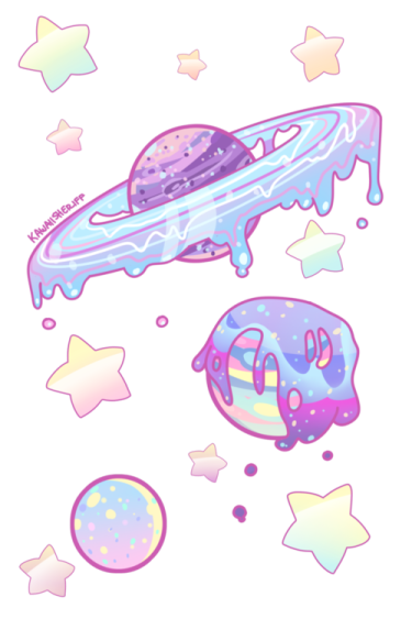 a drawing of a spaceship with stars around it
