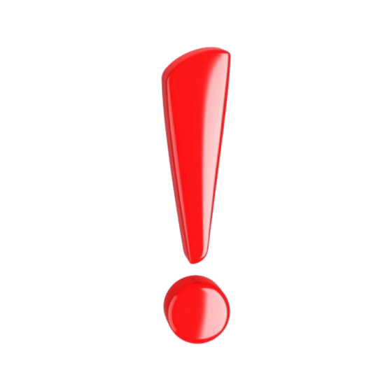 a red nail on a white background