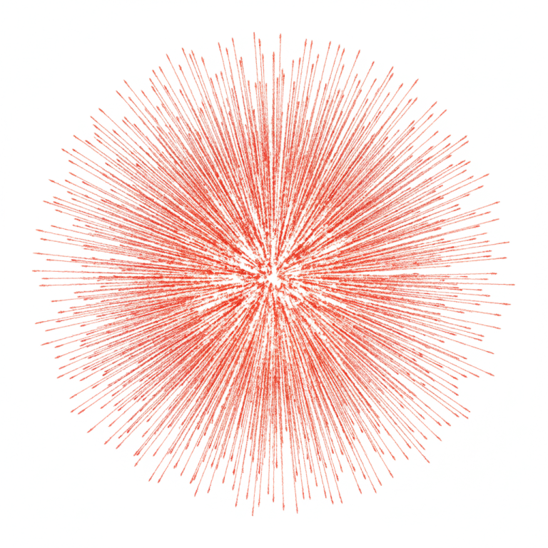 a drawing of a star burst on a white background