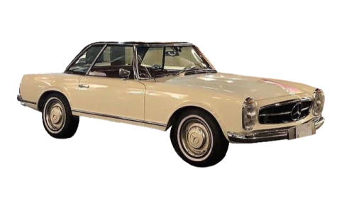 a white car is shown in this image