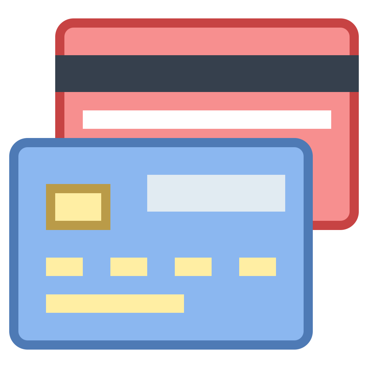 two credit cards