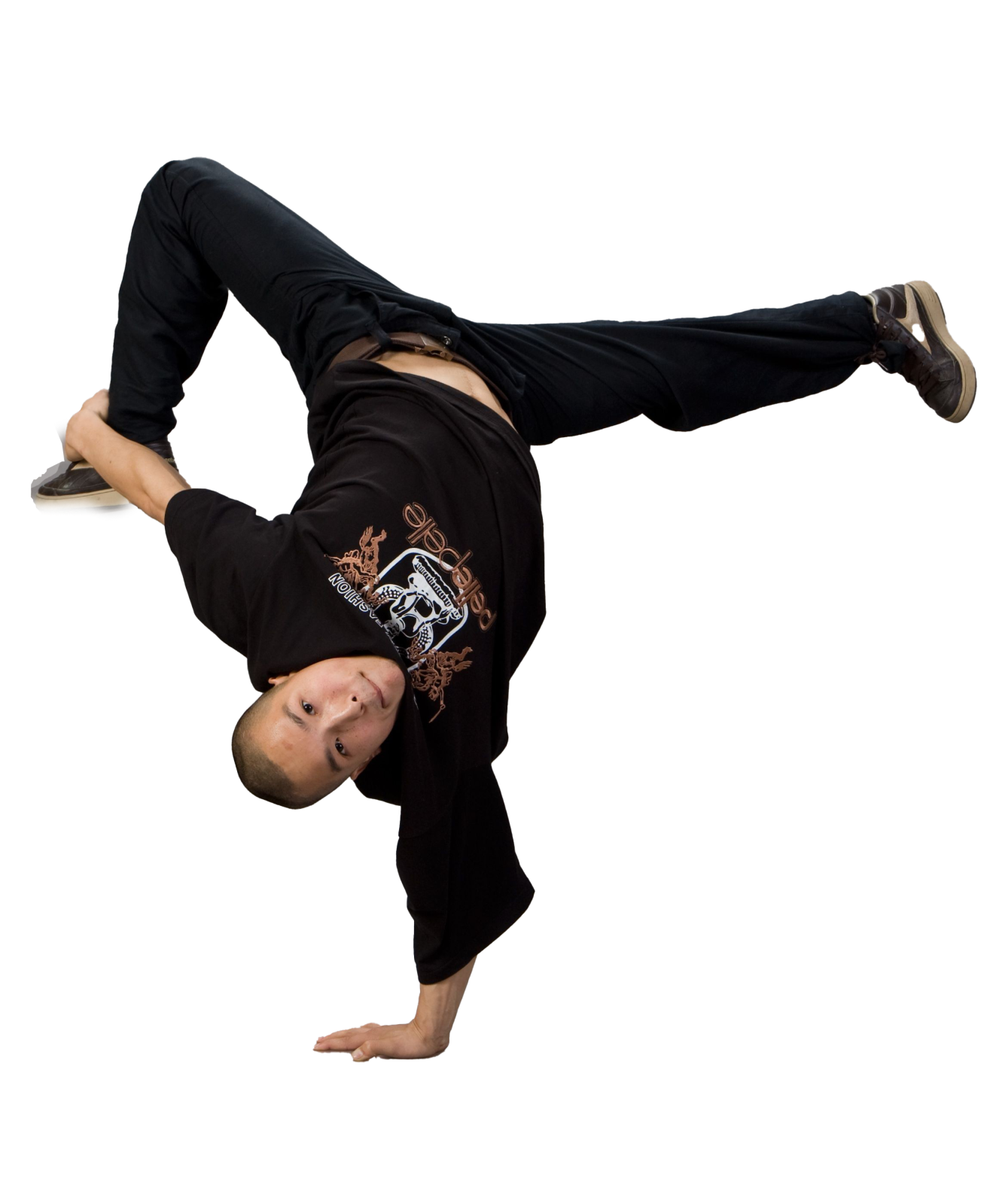 a man doing a trick on a skateboard