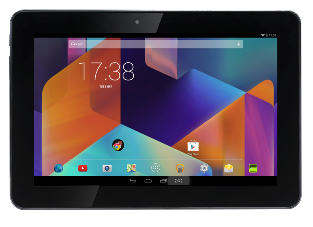 a tablet with the google logo on it