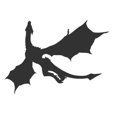 a black and white silhouette of a bat