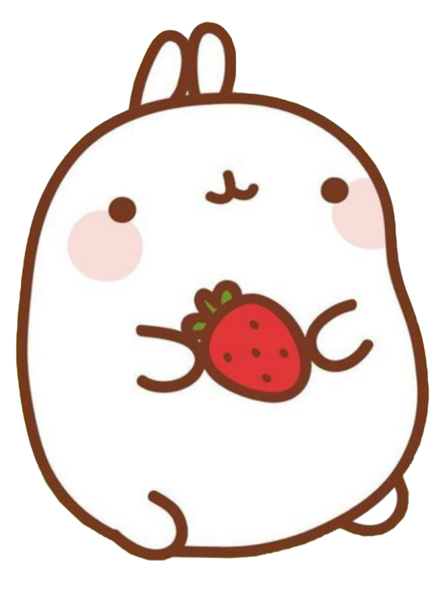 a cartoon character with an apple in his hand