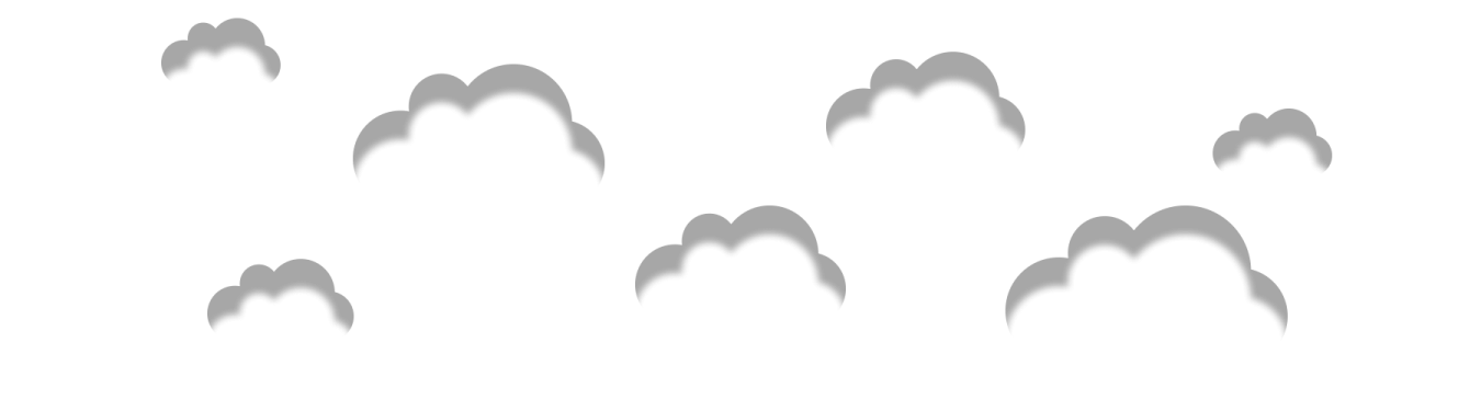 a white background with several shadows on it