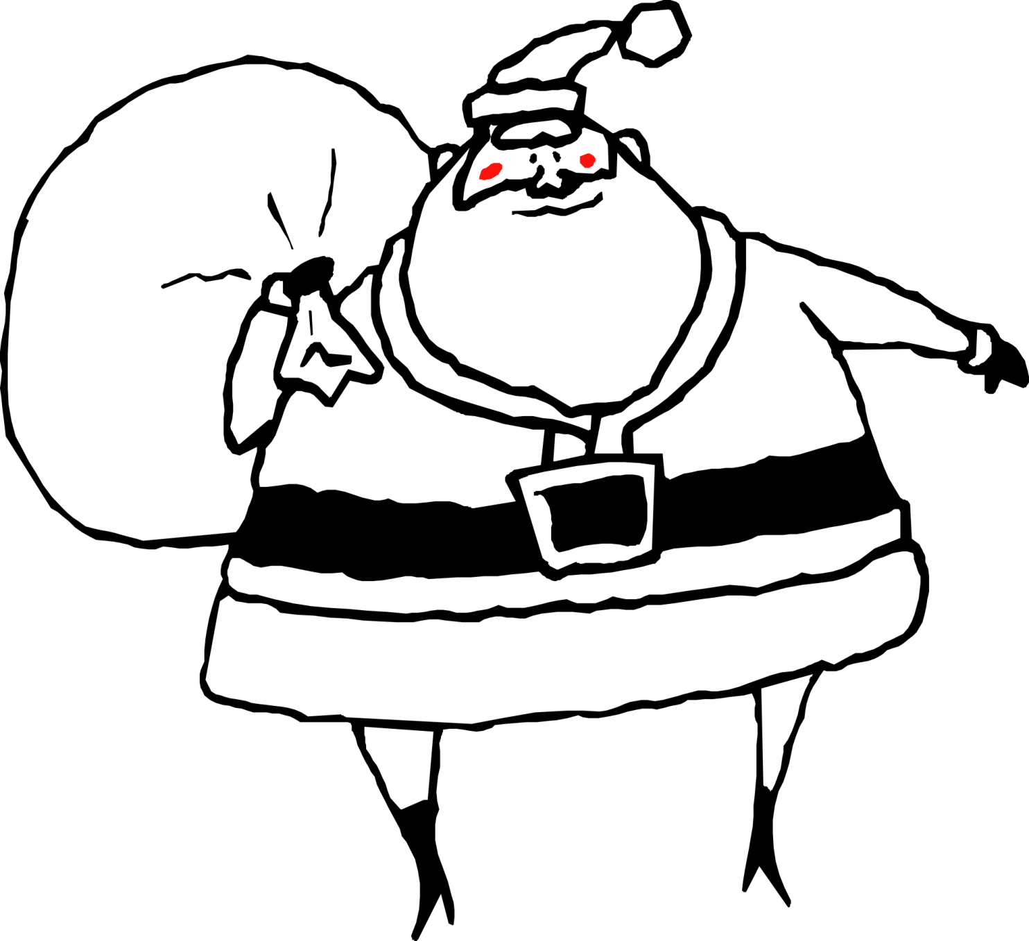 santa claus coloring pages