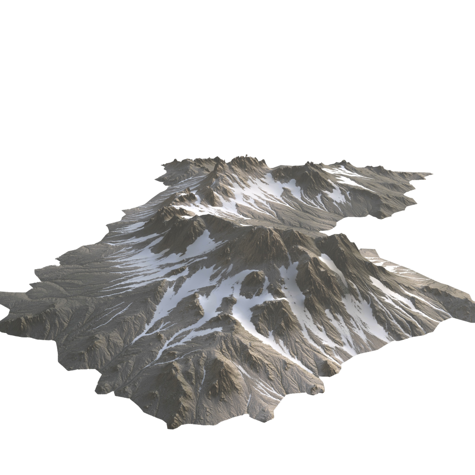 an image of a snow covered mountain