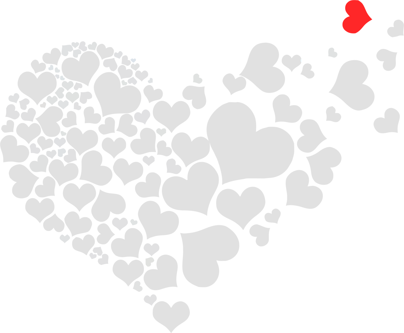 a heart made out of many hearts