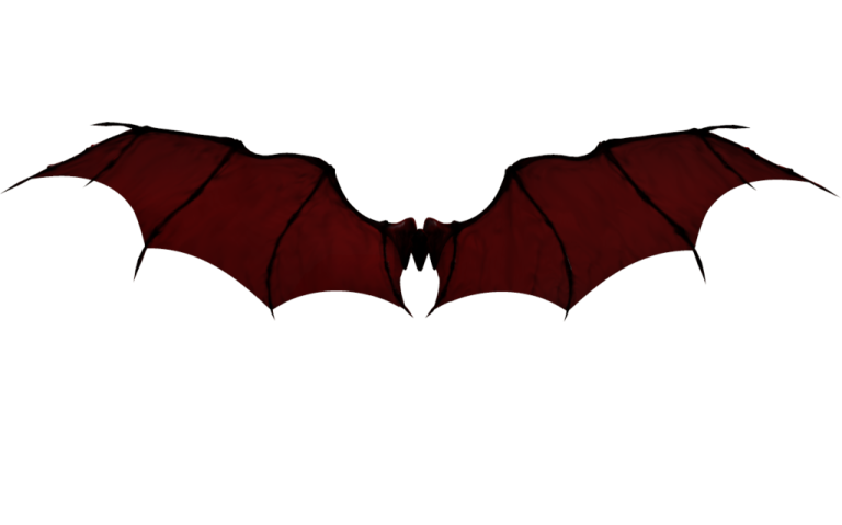 a red bat on a white background