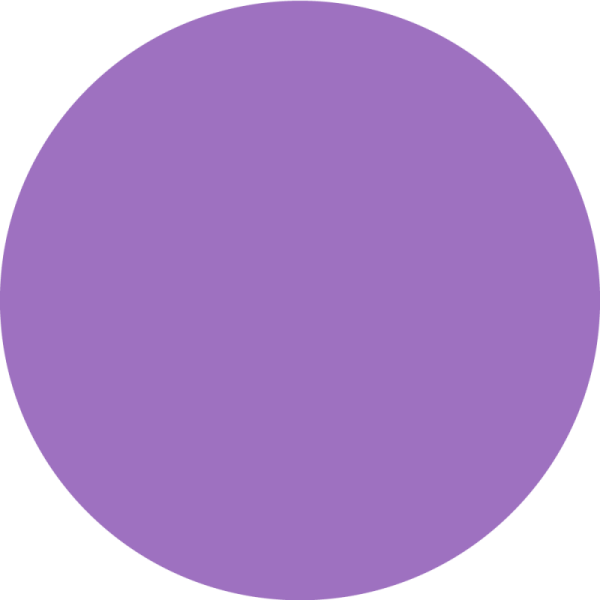 a purple circle with a white background