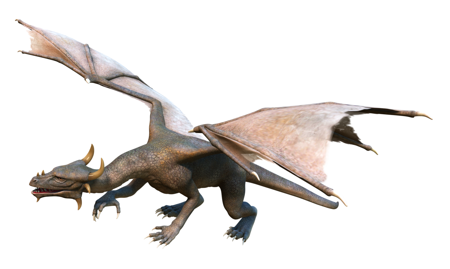 a dragon flying through the air