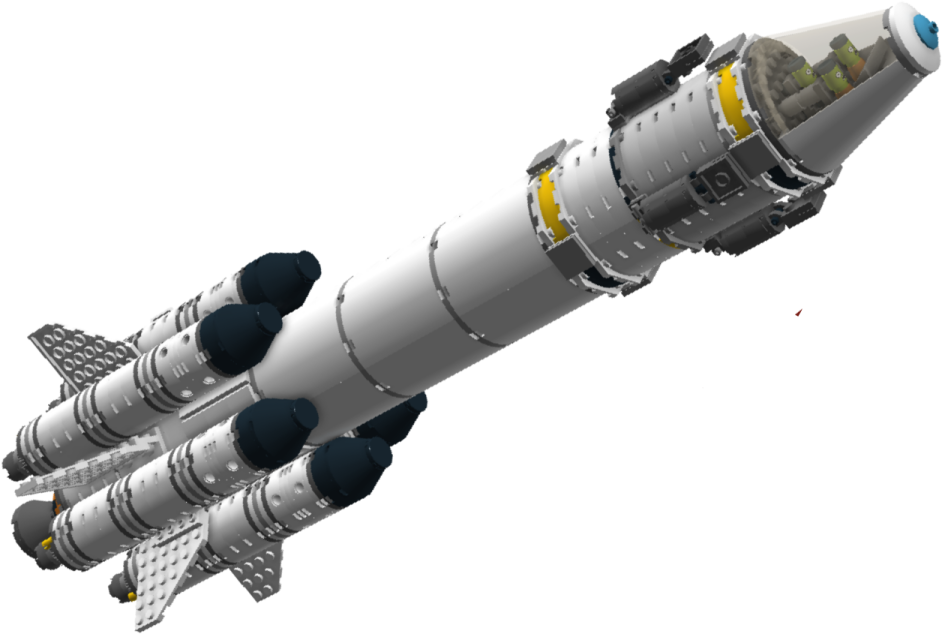 an artist's rendering of a rocket