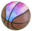 a basketball ball with stars on it