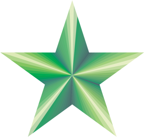 a green star