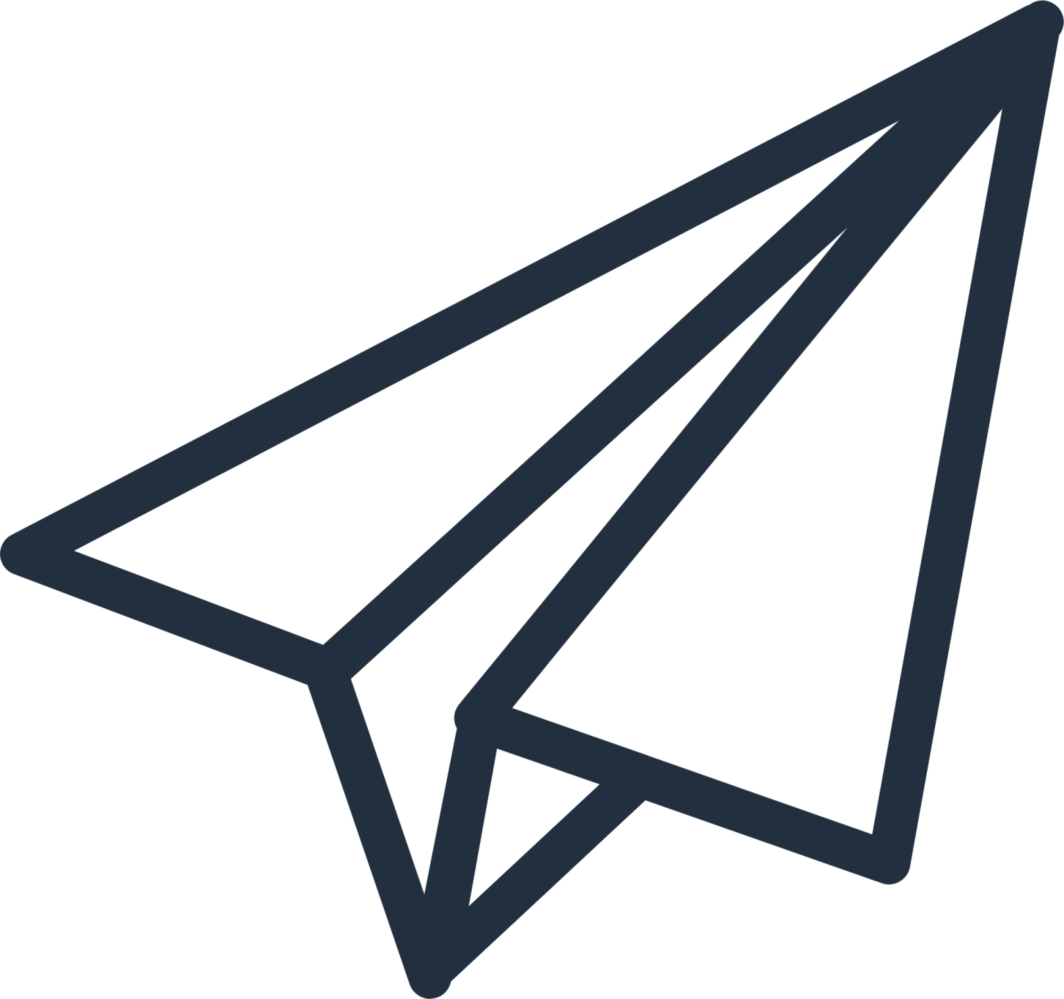 a paper airplane icon