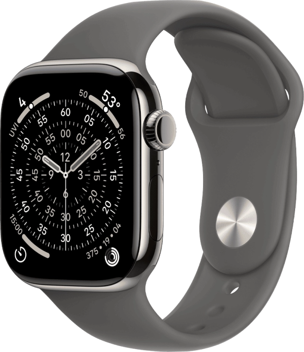 the apple watch is shown in this image