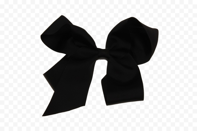 a black bow on a white background