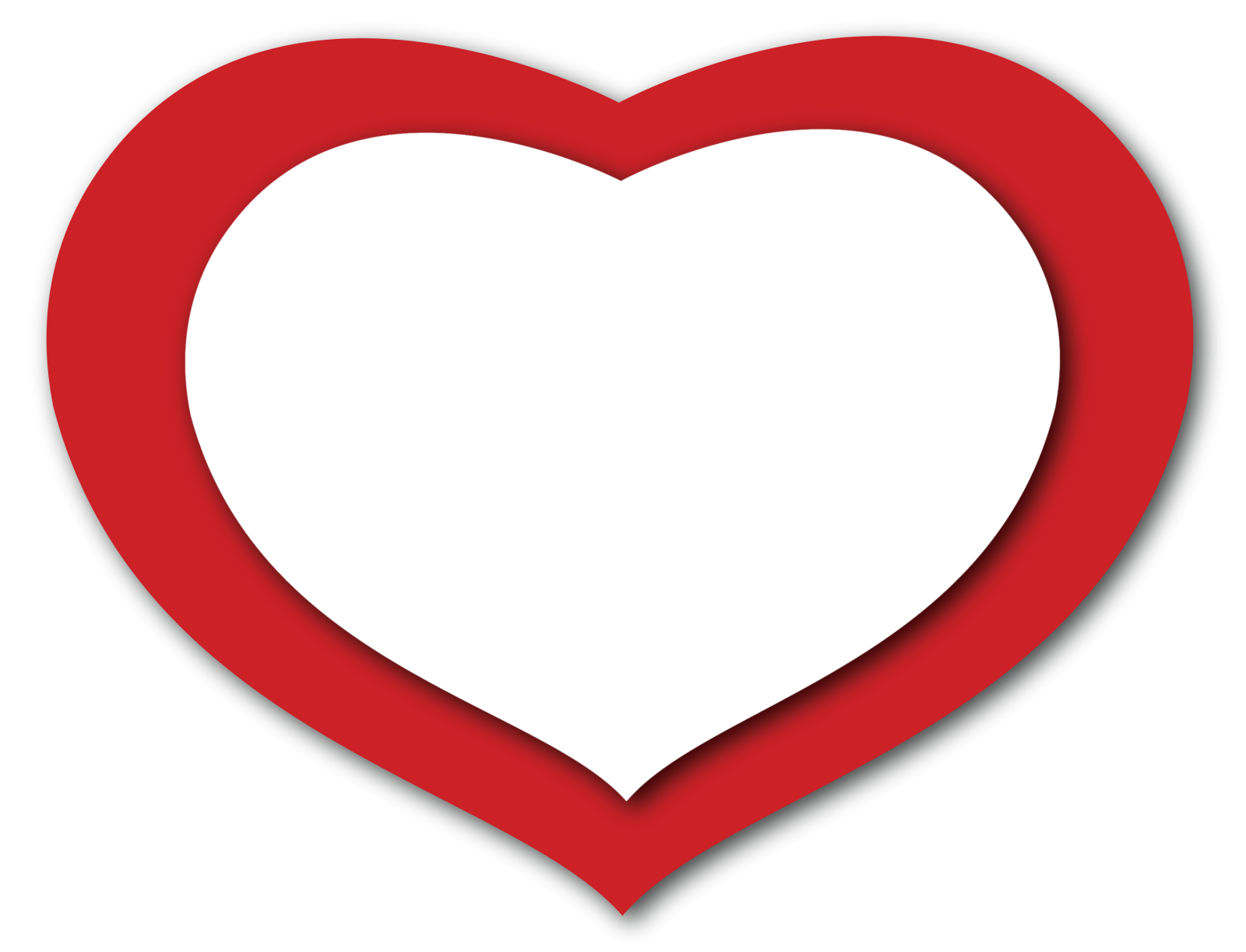 a red heart cut out of paper
