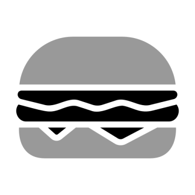 a hamburger icon on a white background
