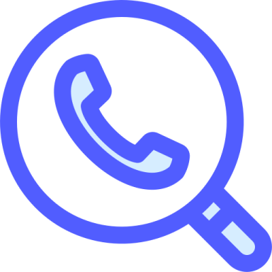a magnized icon of a phone