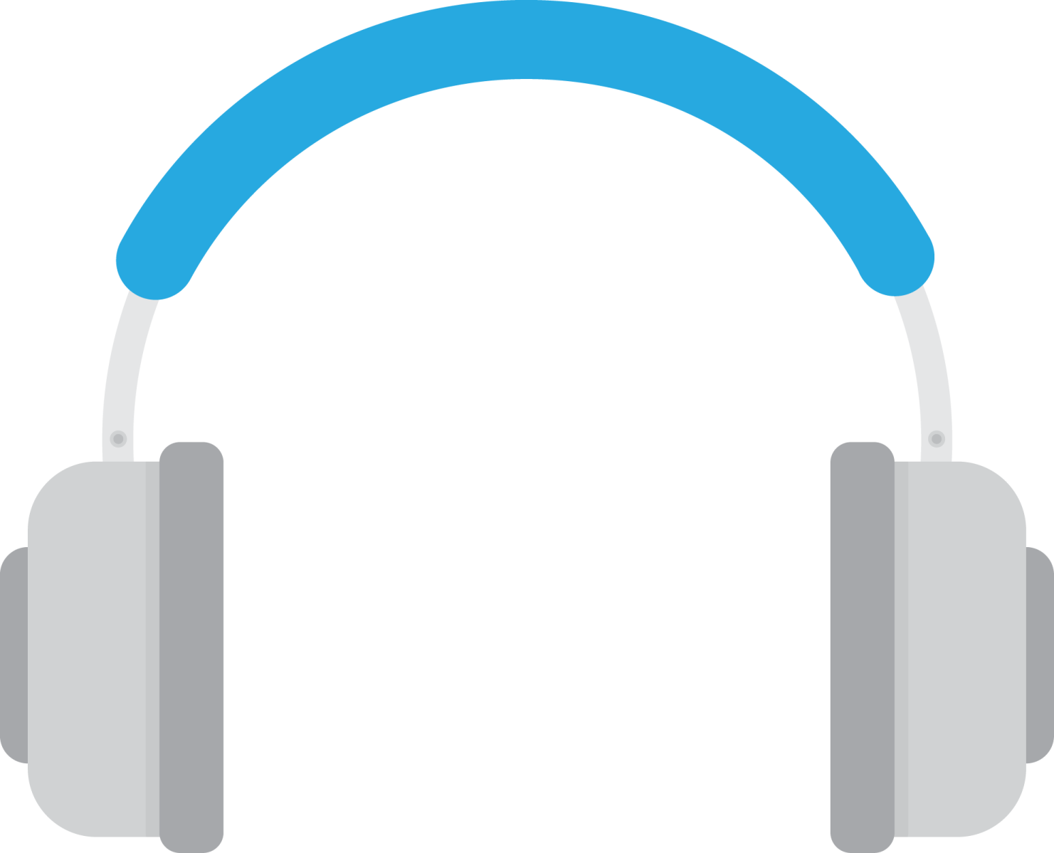 a pair of headphones on a white background