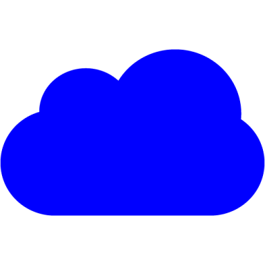 a black and white cloud icon