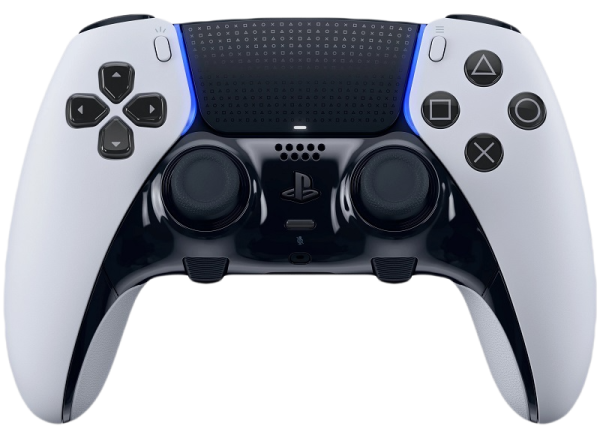 a close up of a white xbox controller