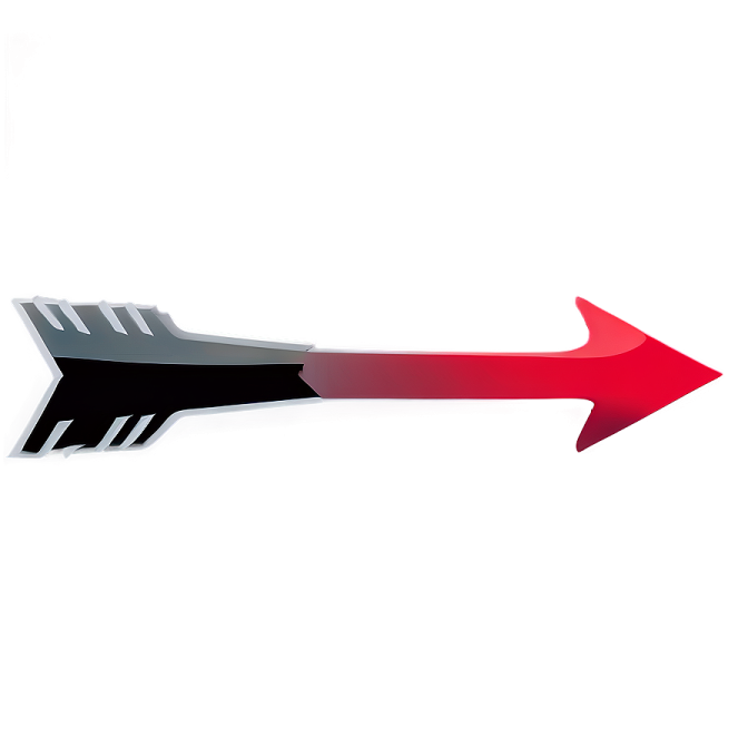 a red and black arrow pointing to the right