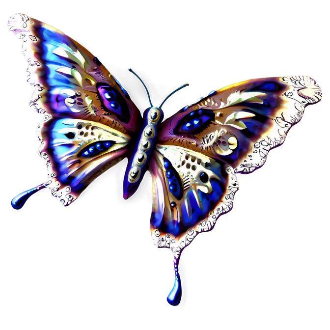 a colorful butterfly on a white background
