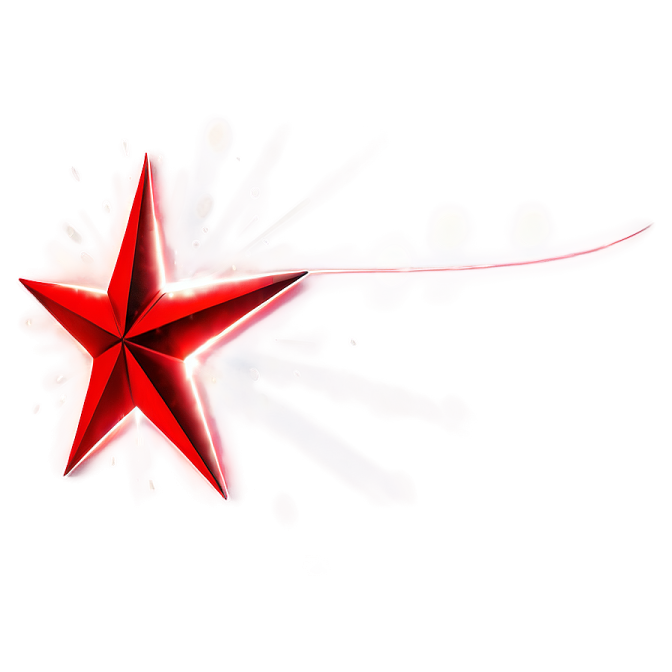 a red star on a white background