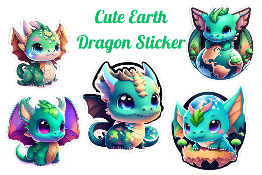the cutest dragon stickers
