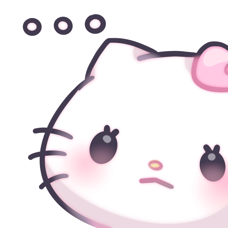an image of a hello kitty with pink hair