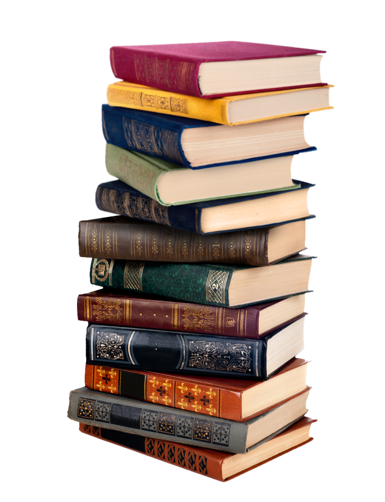 a stack of books
