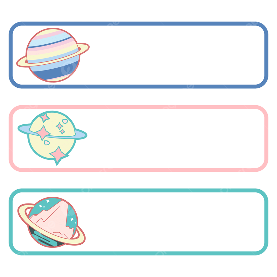 free printable space name tags