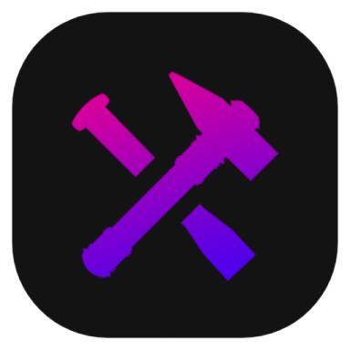 the hammer and nail icon on an iphone