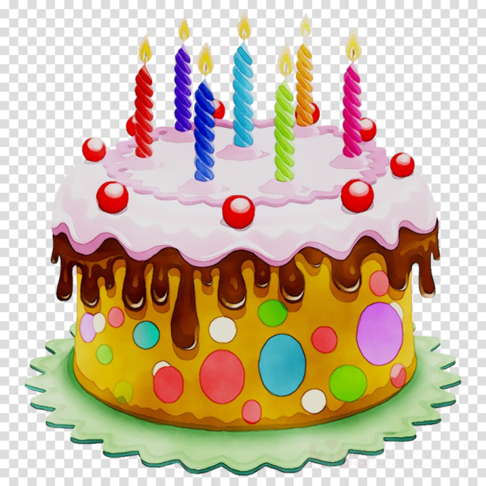 a birthday cake with candles on top of it