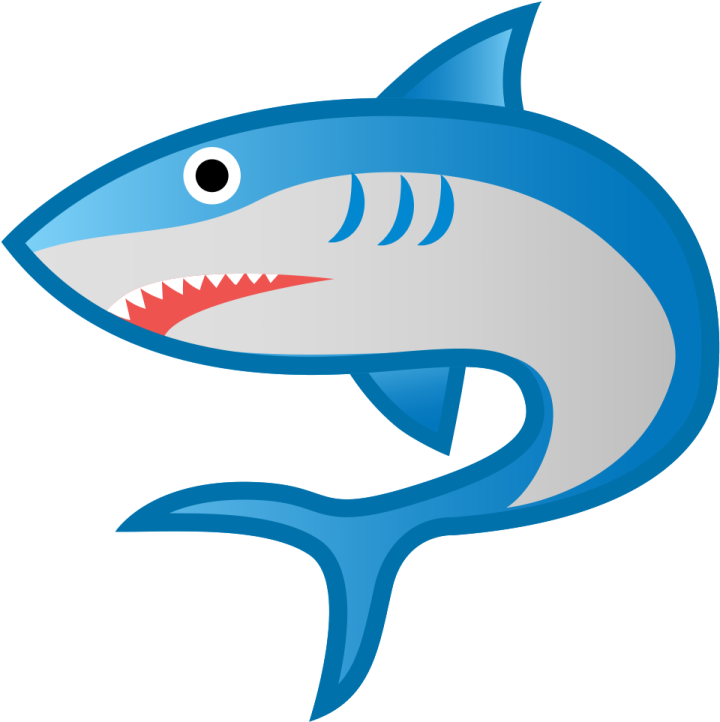 a shark with its mouth open