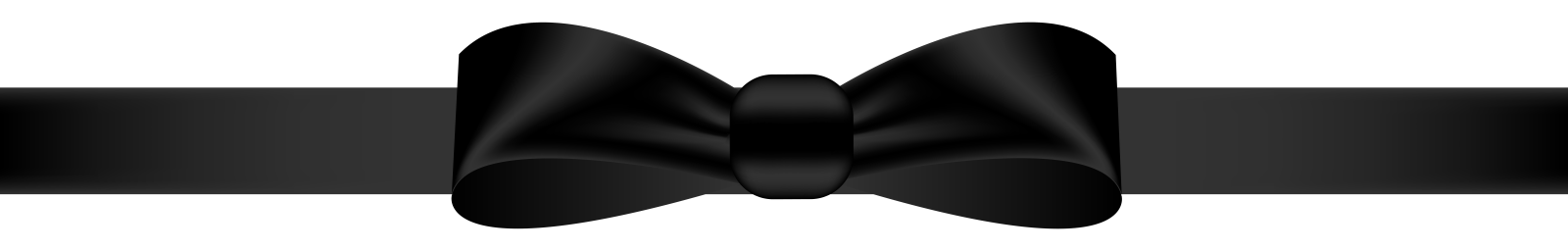 a black bow on a white background