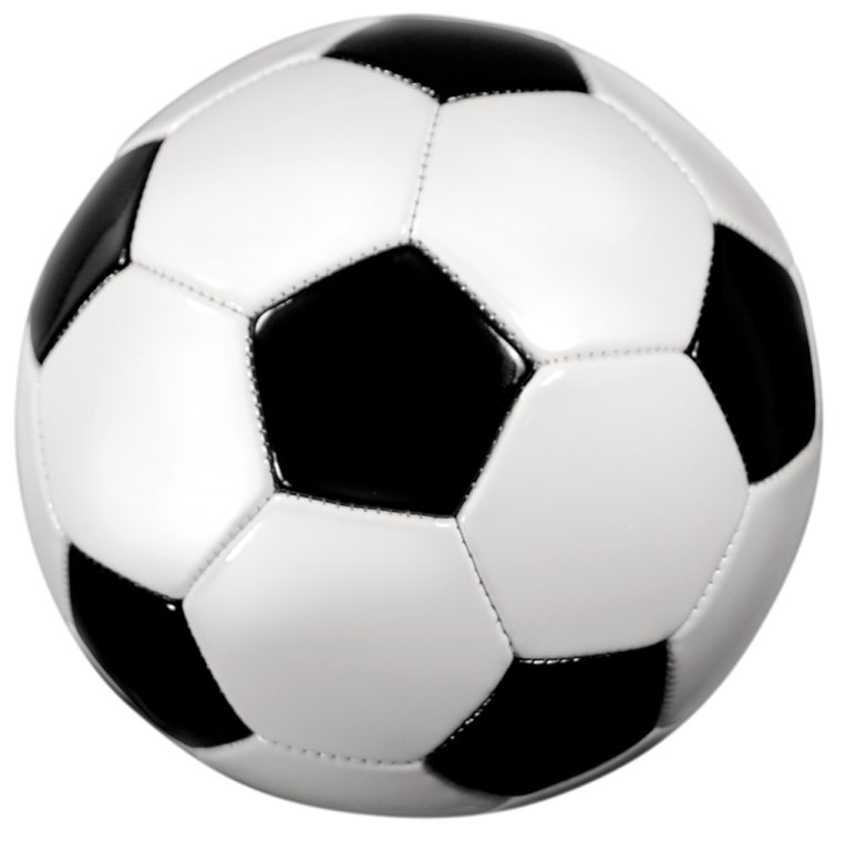 a soccer ball on a white background