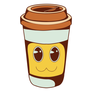a coffee cup with a smiley face