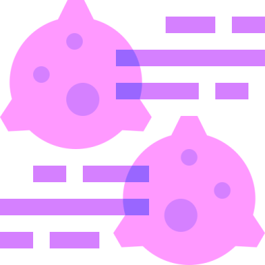 a pair of pink ices on a white background
