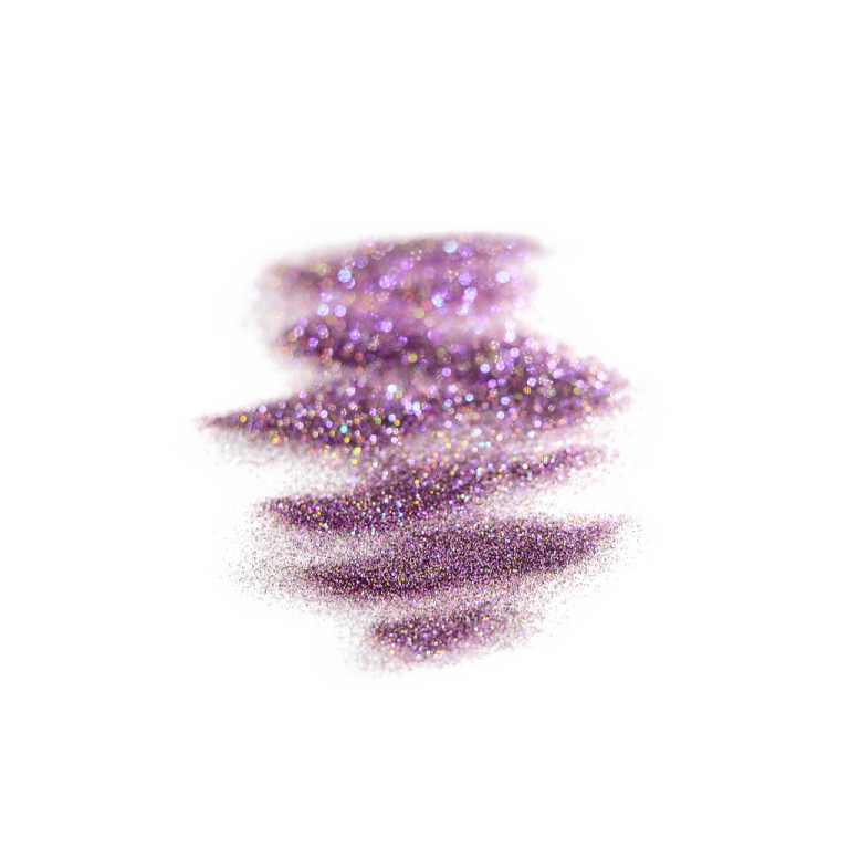 a pile of purple glitter