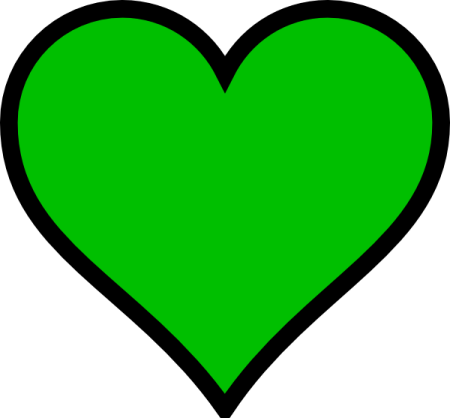 a green heart