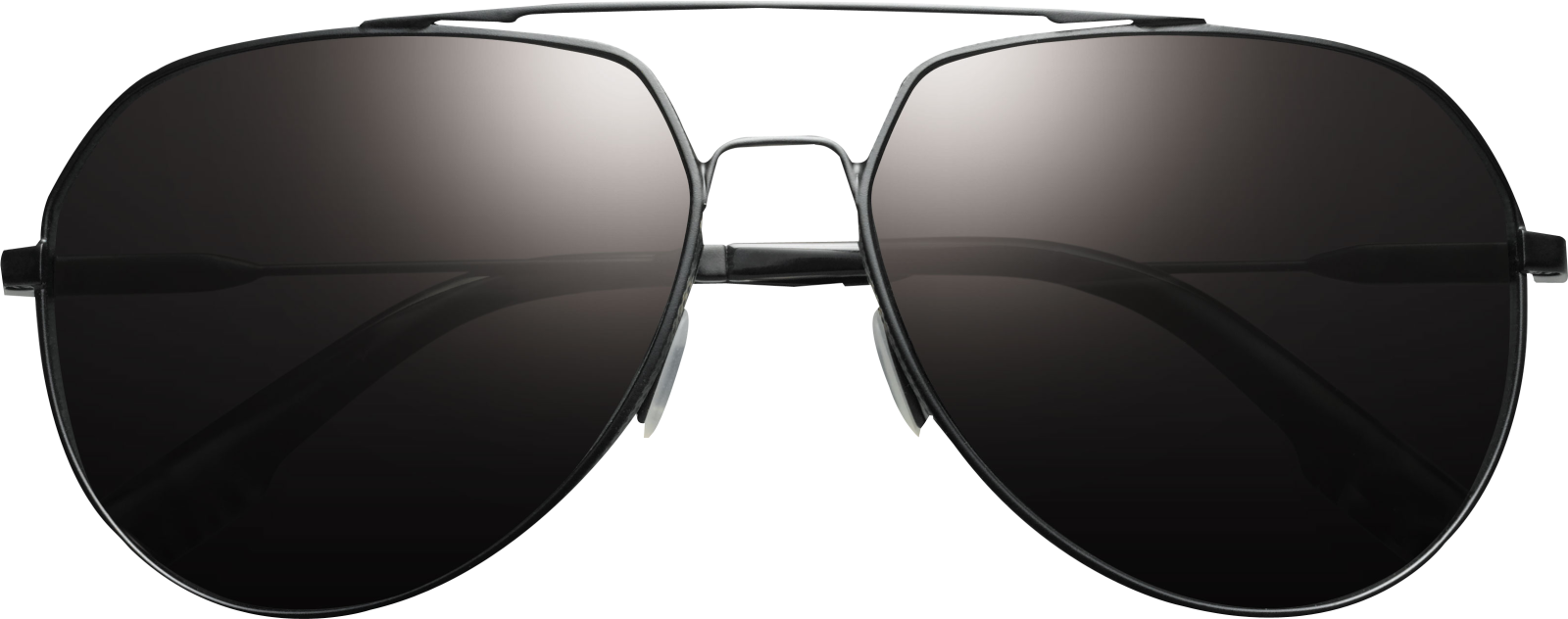 a pair of sunglasses on a white background
