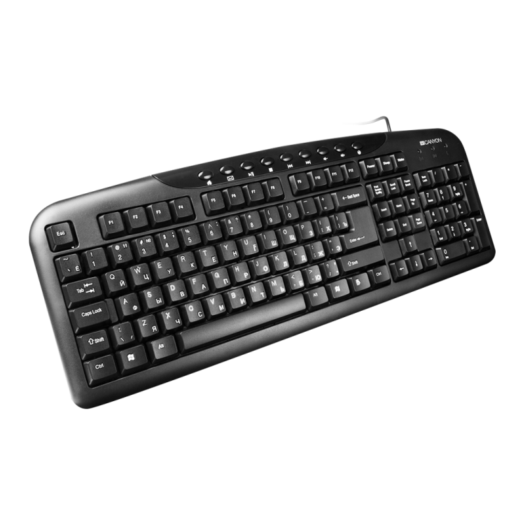 a computer keyboard on a white background