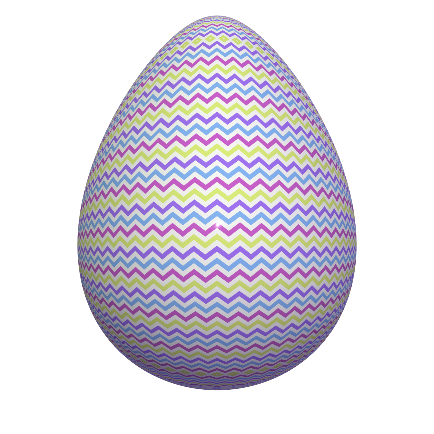 an easter egg with a chey pattern on it