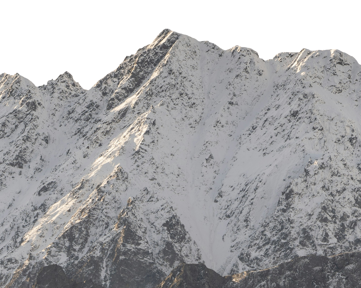 a snow covered mountain