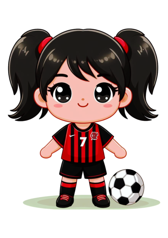 a little girl with a soccer ball