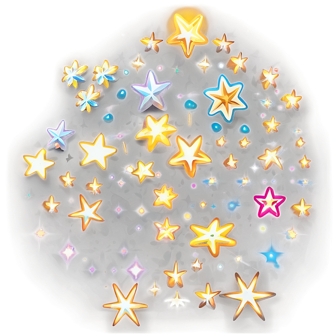 a bunch of stars on a white background